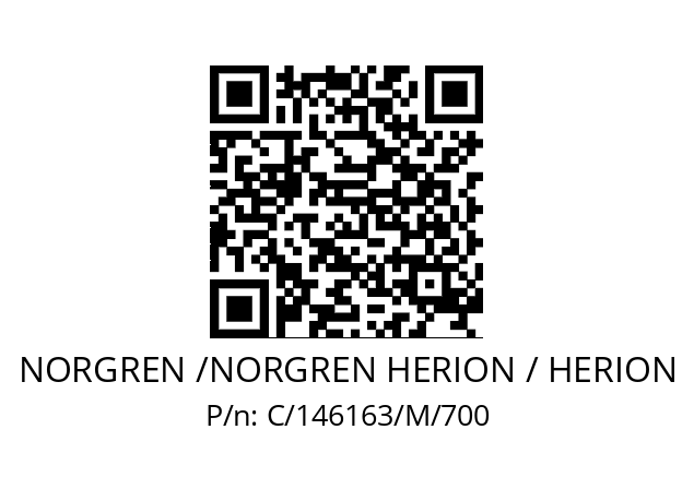   NORGREN /NORGREN HERION / HERION C/146163/M/700