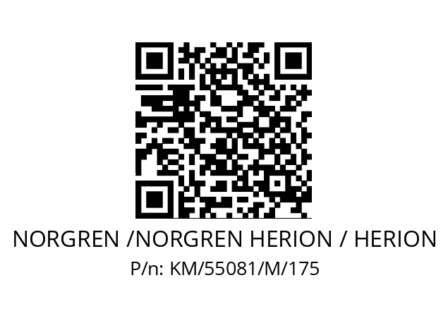   NORGREN /NORGREN HERION / HERION KM/55081/M/175