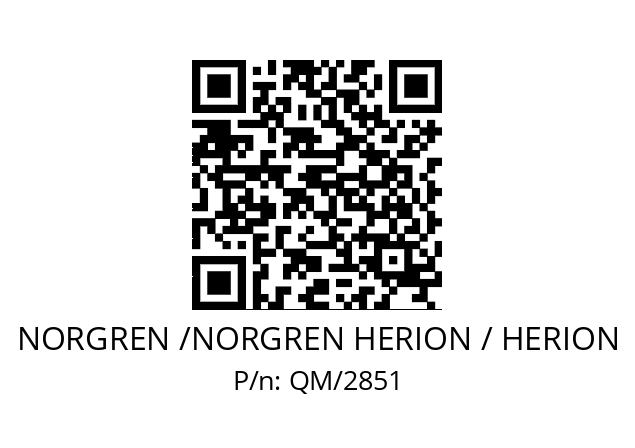   NORGREN /NORGREN HERION / HERION QM/2851