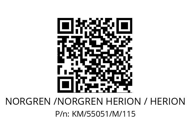   NORGREN /NORGREN HERION / HERION KM/55051/M/115