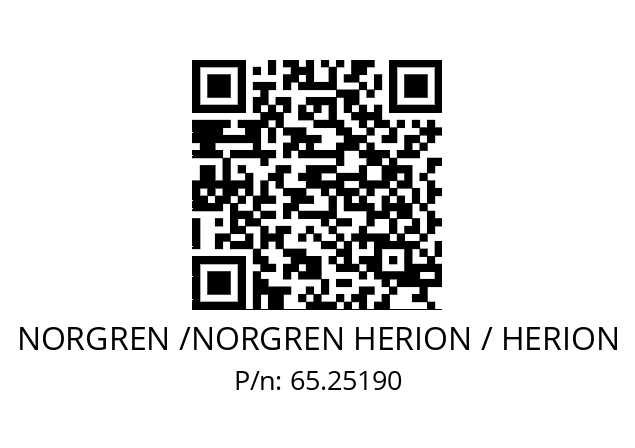   NORGREN /NORGREN HERION / HERION 65.25190