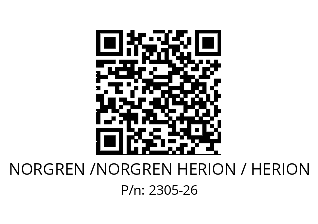   NORGREN /NORGREN HERION / HERION 2305-26