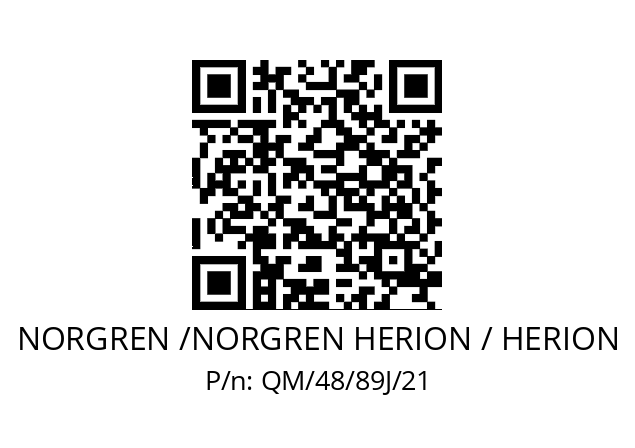   NORGREN /NORGREN HERION / HERION QM/48/89J/21