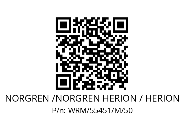   NORGREN /NORGREN HERION / HERION WRM/55451/M/50