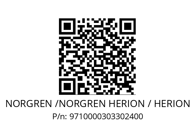   NORGREN /NORGREN HERION / HERION 9710000303302400