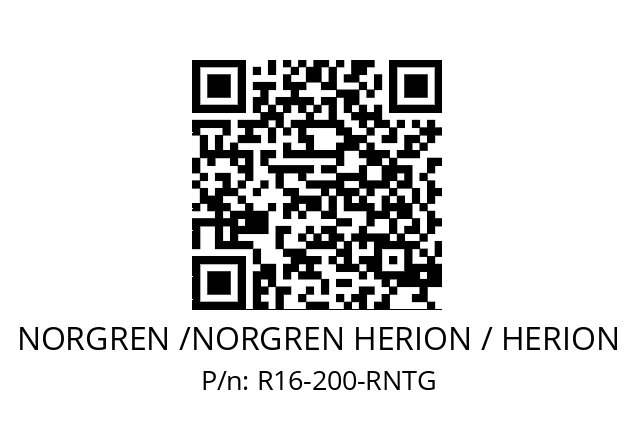   NORGREN /NORGREN HERION / HERION R16-200-RNTG