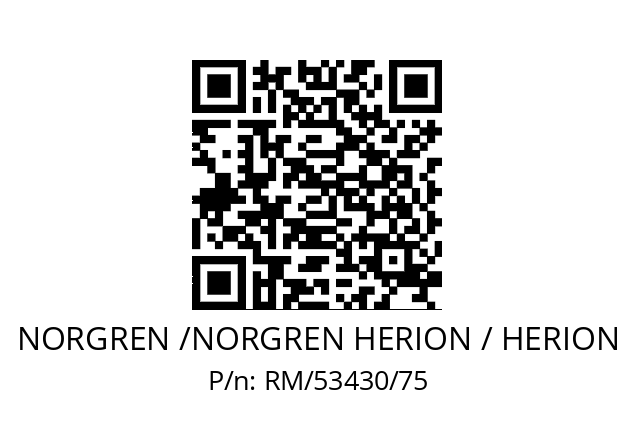   NORGREN /NORGREN HERION / HERION RM/53430/75