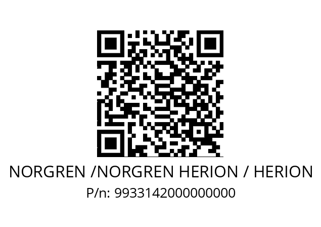   NORGREN /NORGREN HERION / HERION 9933142000000000