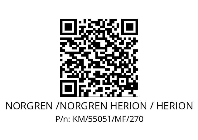   NORGREN /NORGREN HERION / HERION KM/55051/MF/270