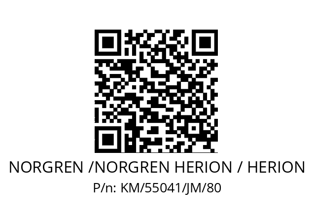   NORGREN /NORGREN HERION / HERION KM/55041/JM/80