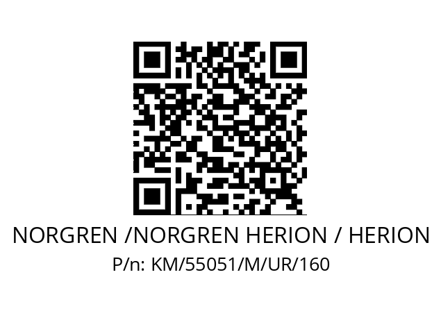   NORGREN /NORGREN HERION / HERION KM/55051/M/UR/160