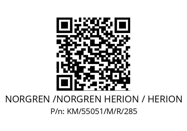   NORGREN /NORGREN HERION / HERION KM/55051/M/R/285