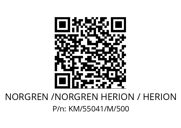   NORGREN /NORGREN HERION / HERION KM/55041/M/500