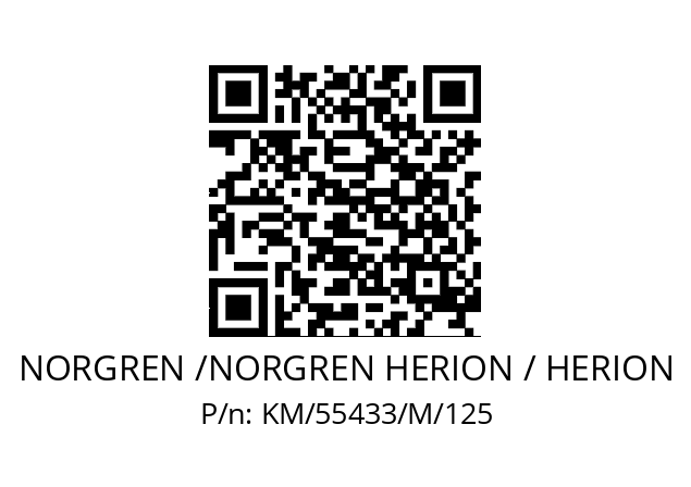   NORGREN /NORGREN HERION / HERION KM/55433/M/125