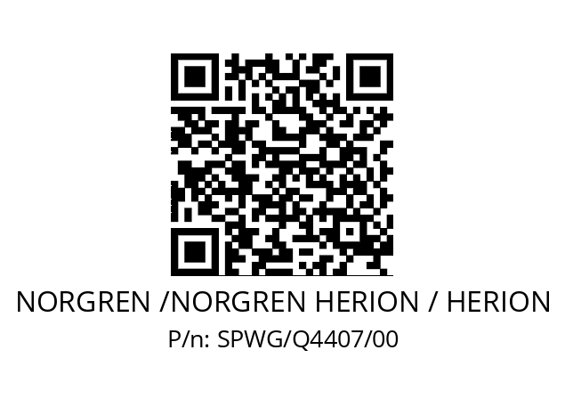   NORGREN /NORGREN HERION / HERION SPWG/Q4407/00