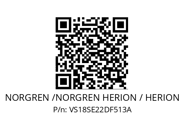   NORGREN /NORGREN HERION / HERION VS18SE22DF513A