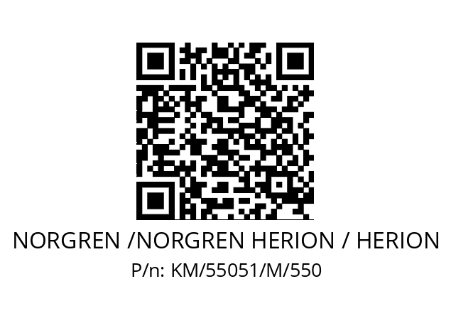   NORGREN /NORGREN HERION / HERION KM/55051/M/550