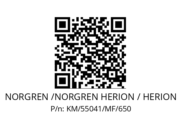   NORGREN /NORGREN HERION / HERION KM/55041/MF/650