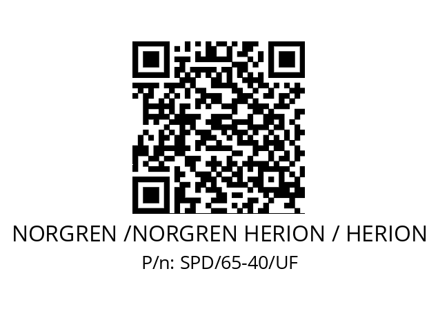   NORGREN /NORGREN HERION / HERION SPD/65-40/UF