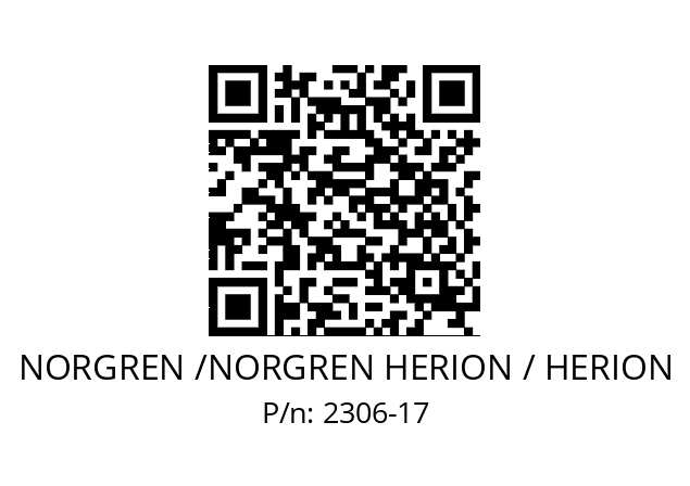   NORGREN /NORGREN HERION / HERION 2306-17