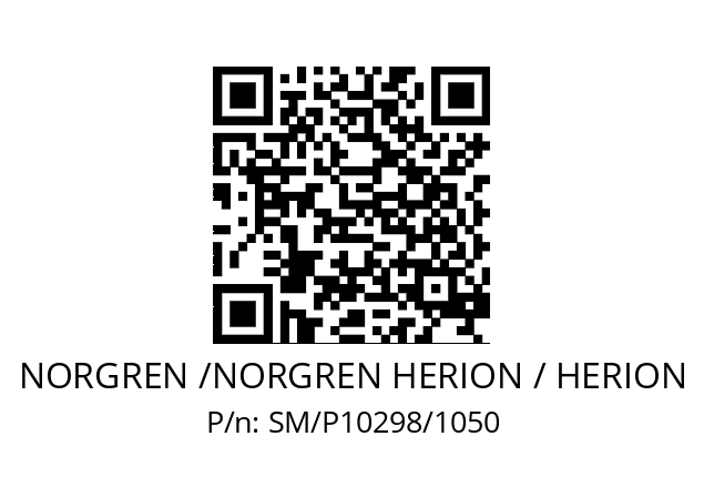   NORGREN /NORGREN HERION / HERION SM/P10298/1050