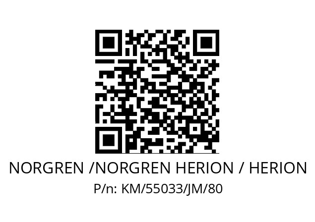   NORGREN /NORGREN HERION / HERION KM/55033/JM/80