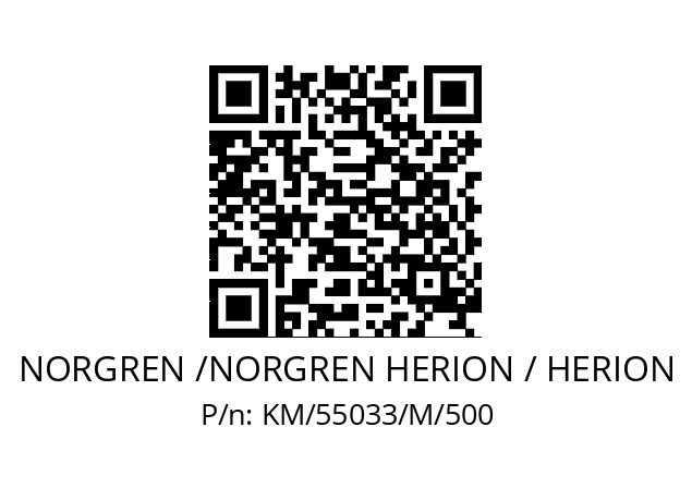   NORGREN /NORGREN HERION / HERION KM/55033/M/500