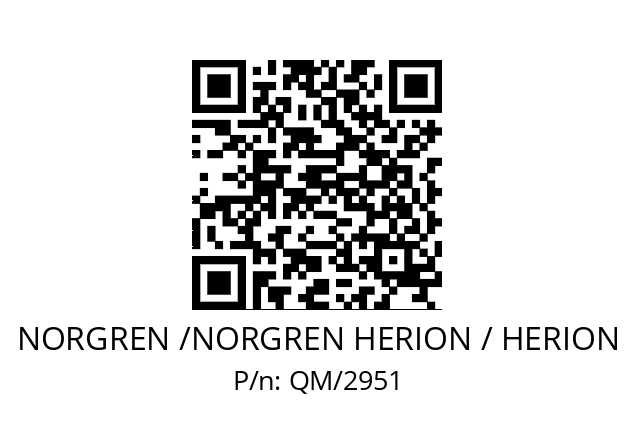   NORGREN /NORGREN HERION / HERION QM/2951