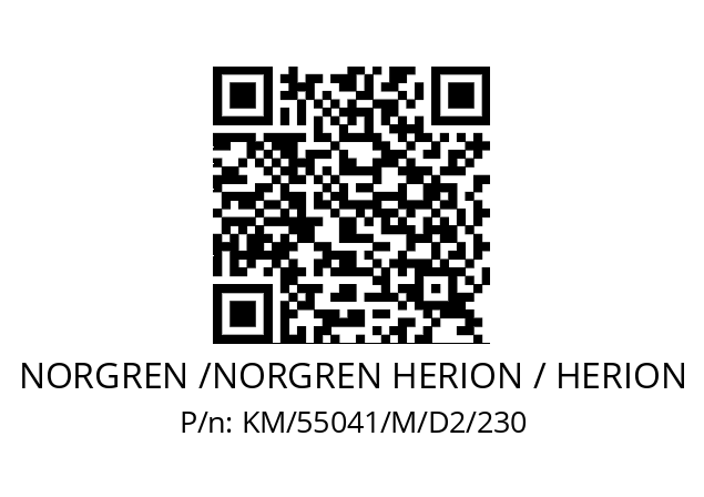   NORGREN /NORGREN HERION / HERION KM/55041/M/D2/230