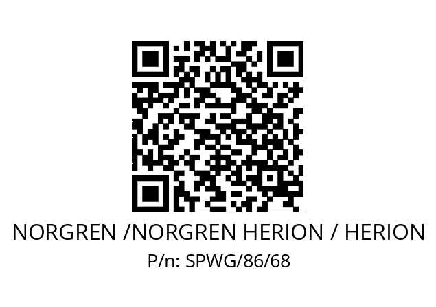   NORGREN /NORGREN HERION / HERION SPWG/86/68