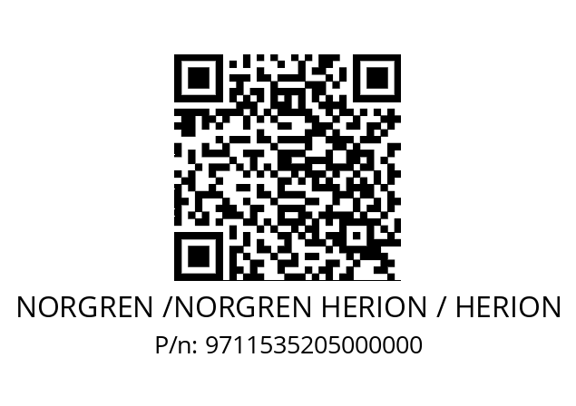   NORGREN /NORGREN HERION / HERION 9711535205000000