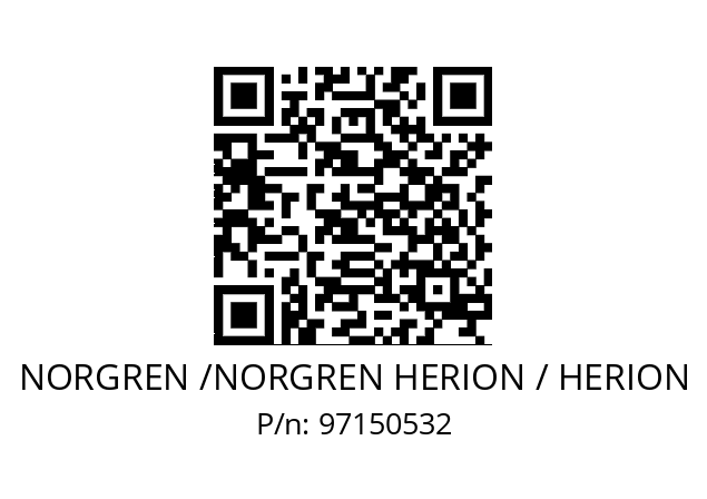   NORGREN /NORGREN HERION / HERION 97150532