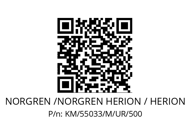   NORGREN /NORGREN HERION / HERION KM/55033/M/UR/500