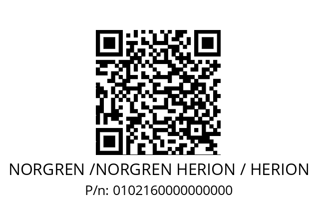   NORGREN /NORGREN HERION / HERION 0102160000000000