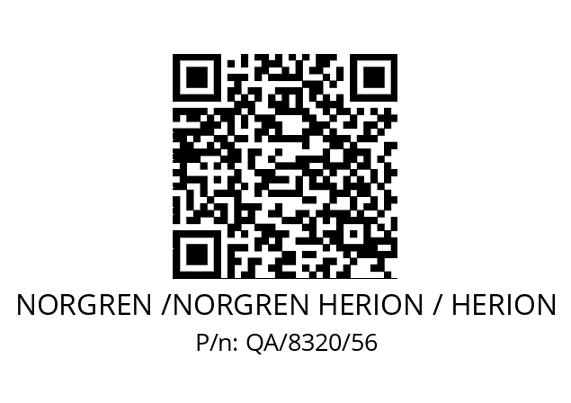   NORGREN /NORGREN HERION / HERION QA/8320/56