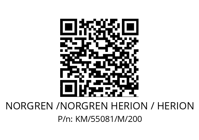   NORGREN /NORGREN HERION / HERION KM/55081/M/200