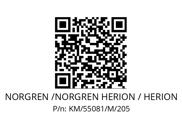   NORGREN /NORGREN HERION / HERION KM/55081/M/205