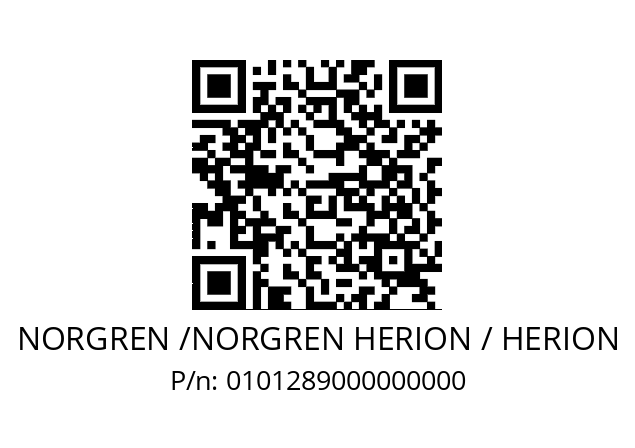   NORGREN /NORGREN HERION / HERION 0101289000000000