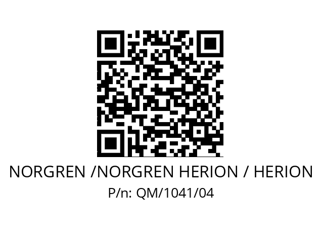   NORGREN /NORGREN HERION / HERION QM/1041/04