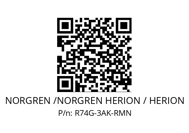   NORGREN /NORGREN HERION / HERION R74G-3AK-RMN