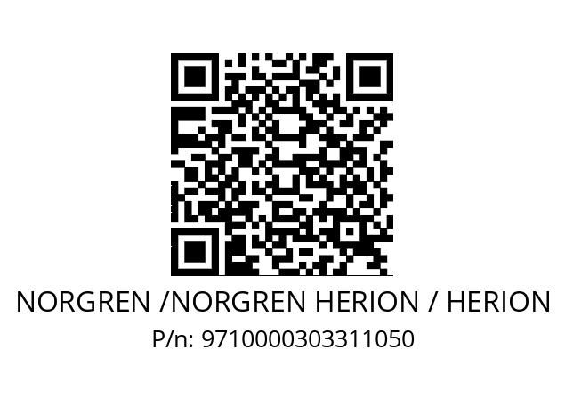   NORGREN /NORGREN HERION / HERION 9710000303311050