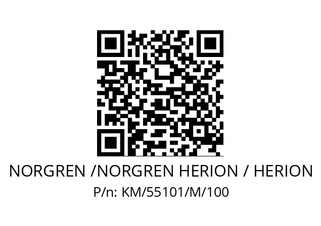   NORGREN /NORGREN HERION / HERION KM/55101/M/100