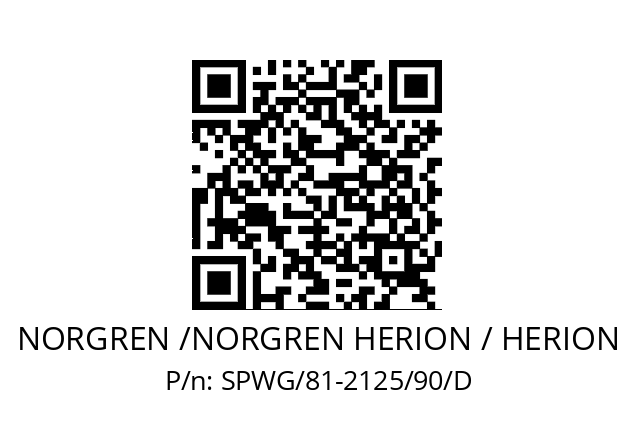   NORGREN /NORGREN HERION / HERION SPWG/81-2125/90/D