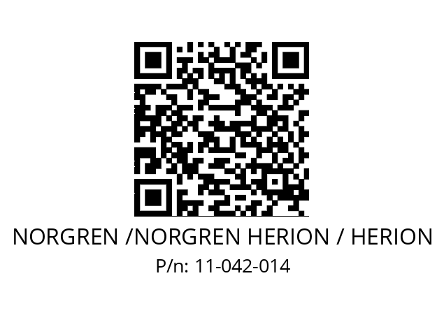   NORGREN /NORGREN HERION / HERION 11-042-014