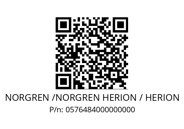   NORGREN /NORGREN HERION / HERION 0576484000000000