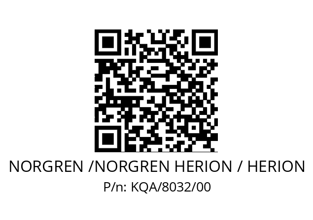   NORGREN /NORGREN HERION / HERION KQA/8032/00