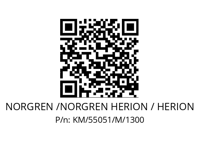   NORGREN /NORGREN HERION / HERION KM/55051/M/1300