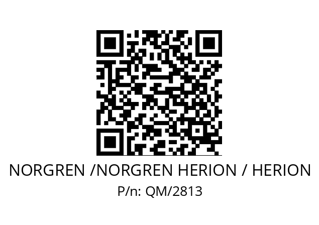   NORGREN /NORGREN HERION / HERION QM/2813