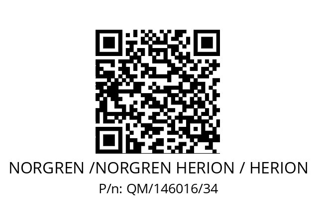   NORGREN /NORGREN HERION / HERION QM/146016/34