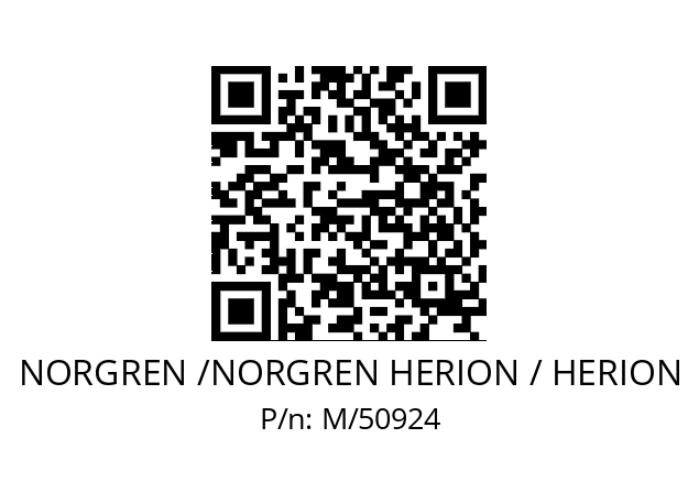   NORGREN /NORGREN HERION / HERION M/50924